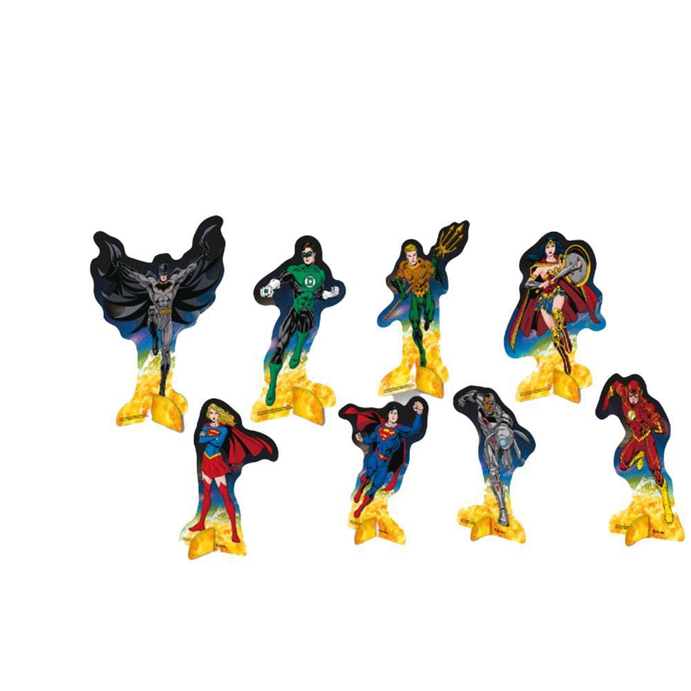 Decoração de Mesa Liga da Justiça - 08 un