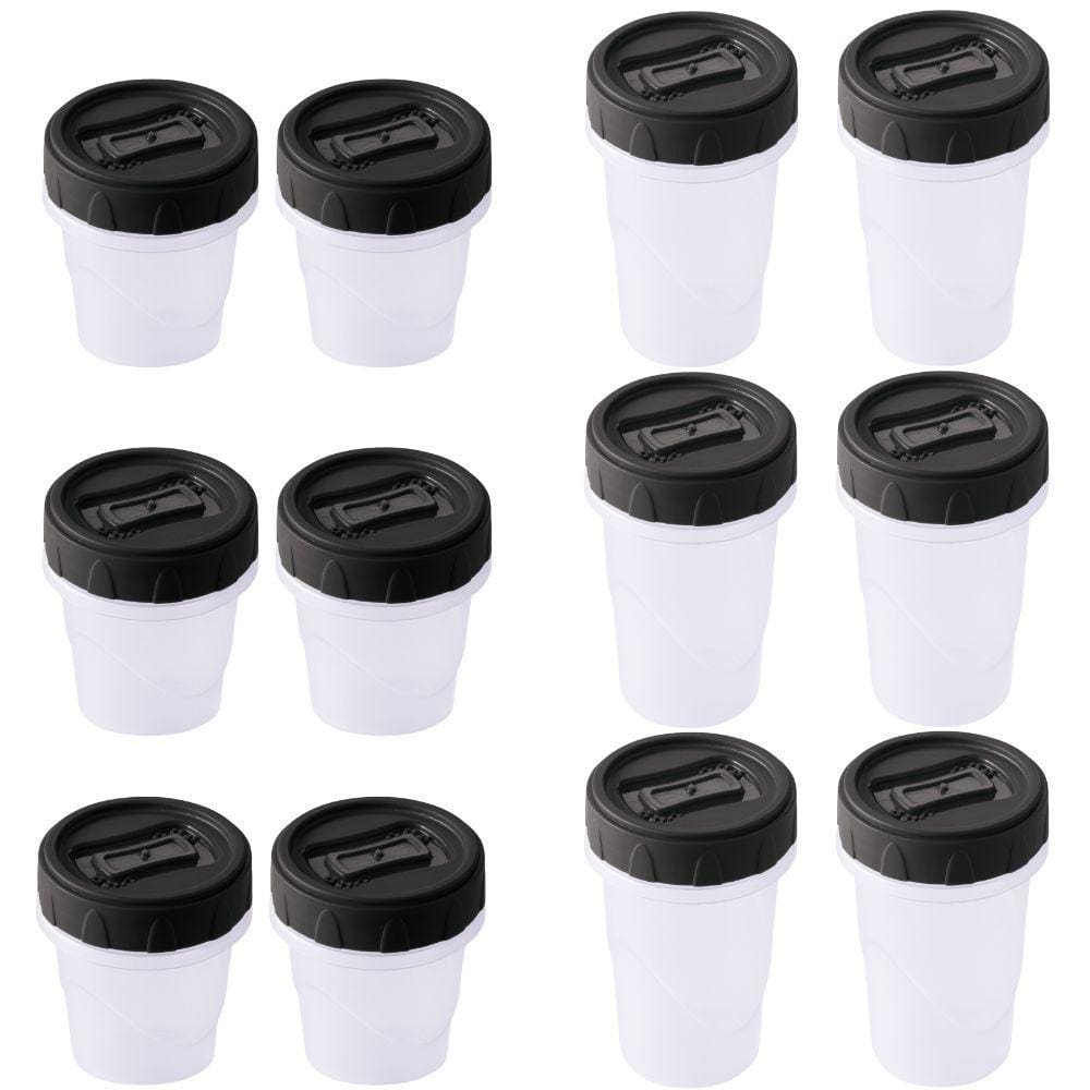 Kit porta temperos/condimentos rosca 12 peças 6 x 65ml e 6 x 90ml Plasutil