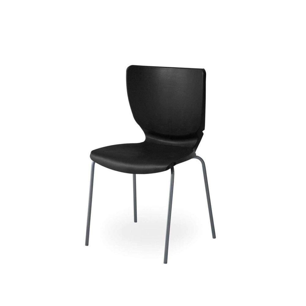 Cadeira Empilhável Mono Prima Design Preto