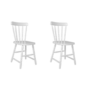 Conjunto 2 Cadeiras Madeira Maciça Country Ecomóveis Branco