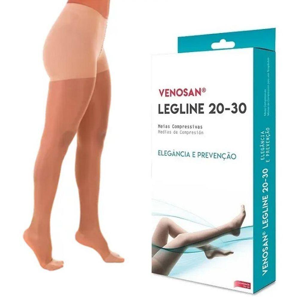 Meia Calça Queen Média Compressão Venosan Legline 20-30 ATQ PE Fechado Olinda P