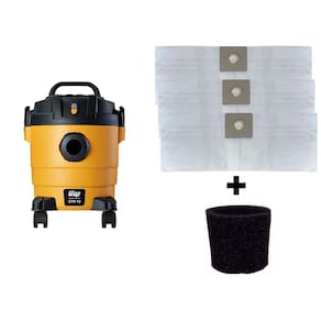 Kit 3 Sacos Descartáveis Aspirador Wap Gtw 10 + Filtro Motor