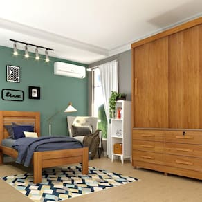 Guarda Roupa Casal 2 Portas 6 Gavetas Chicago Tcil Móveis Cinamomo