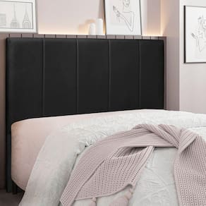 Cabeceira Casal 140cm Veludo Ravenna Spezzia Preto