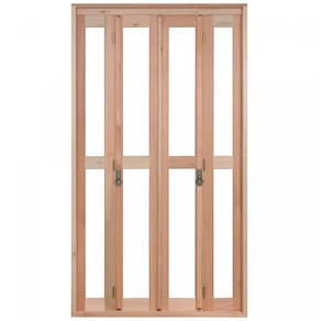 Porta de Madeira Balcão Pantográfica 213x120cm com Batente de 9,4cm EWK 486 Rondosul Marroml