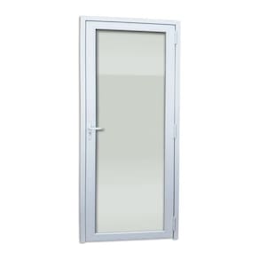 Porta de PVC  216x70cm Com 1 vidro Temperado ITEC Brimak Branco