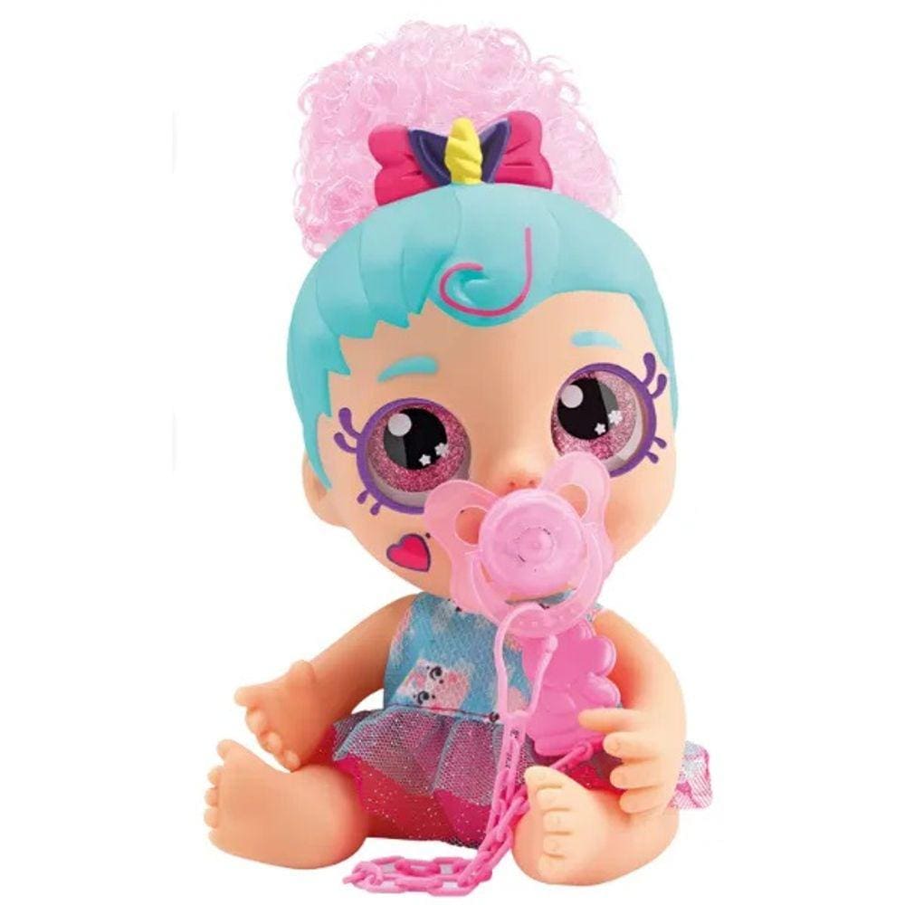 Boneca Diver Surprise BABY Mama e Chora Cabelo Azul Divertoys 8235