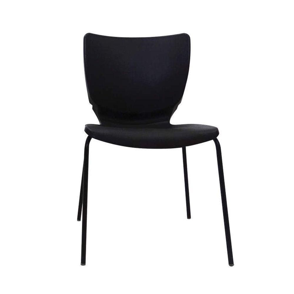 Cadeira Empilhável Mono Prima Design Preto