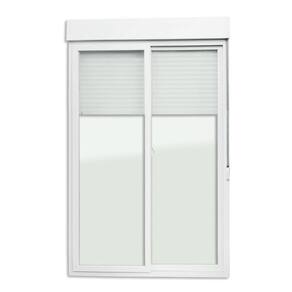 Porta de PVC Integrada 230x150cm Com 2 Folhas e Vidro Liso Temperado ITEC Brimak Branco