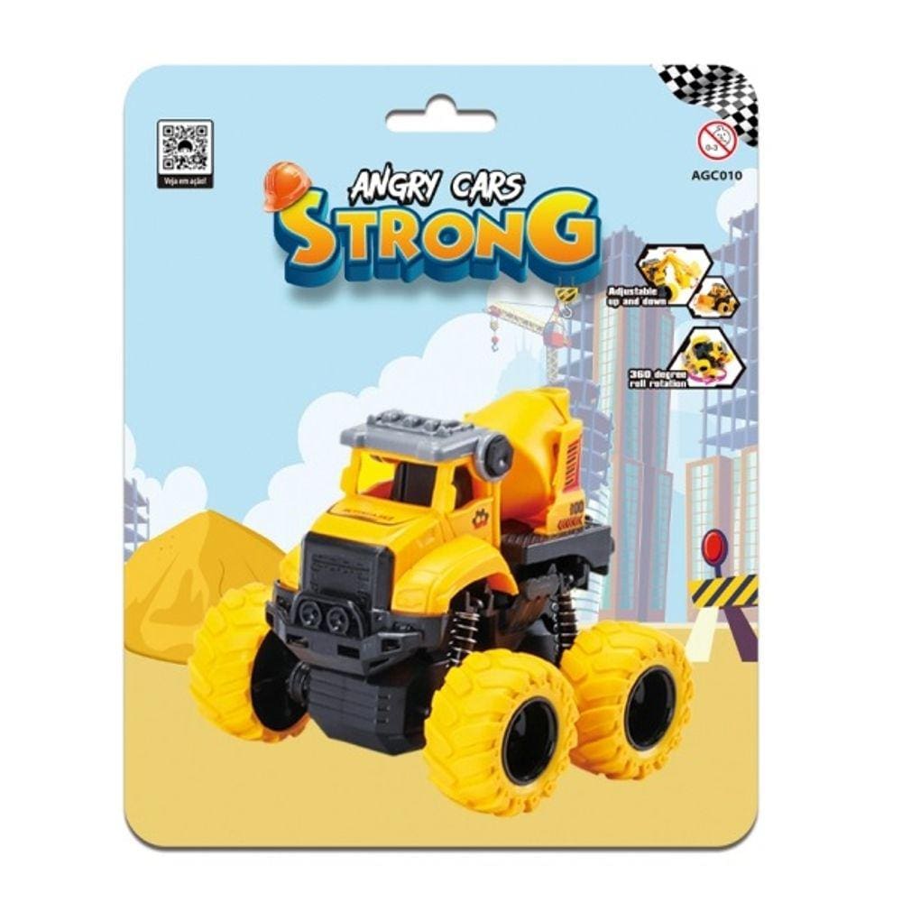 Carrinho ANGRY CARS STRONG Construção Betoneira AGC010
