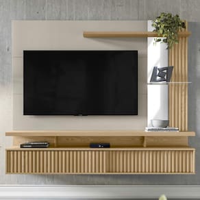 Painel Home para TV até 60 Polegadas Maragogi Linea Brasil Carvalho/Off White