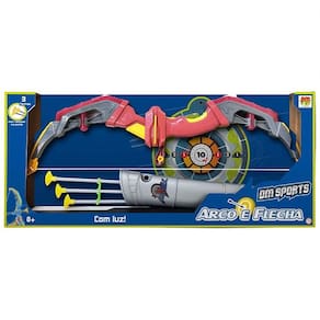 Arco e Flecha com LUZ DM SPORTS Vermelho DMT6418