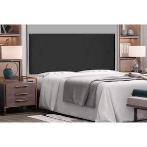 Cabeceira Suspensa Queen 160cm Suede Aquilla Spezzia Preto