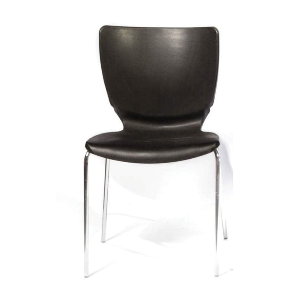 Cadeira Empilhável Mono Prima Design Preto