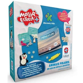 Livro Animais Polares com Massa Estrela
