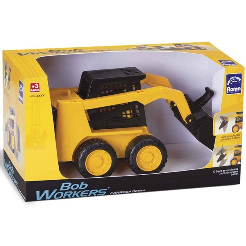 Trator Carregadeira BOB Workers Roma Brinquedos