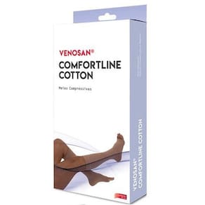 Meia 3/4 Média Compressão Venosan Cotton Ziper 20-30 AD PE Aberto