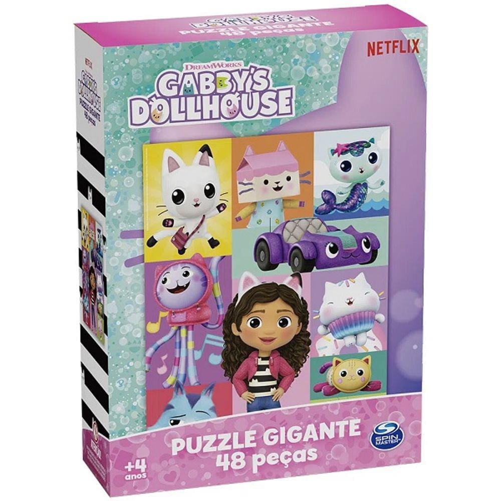 QUEBRA-CABEÇA Gigante 48 Peças GABBY´S Dollhouse GROW