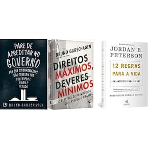 Kit 3 Livros Pare Acreditar Governo/Direito Máximo/12 Regras