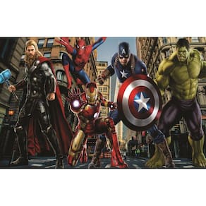 Fundo Fotográfico Em Tecido Os Vingadores 2,80X1,50