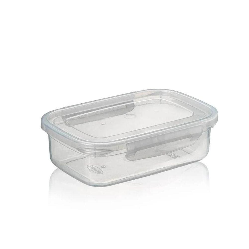 Pote Retangular Transparente Com Travas Gg 2,3L- Nitron