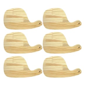 Kit 6 Tábua De Hambúrguer Mesa Posta Madeira Pinus Rustica