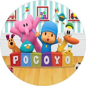 Painel Redondo 3D Sublimado Pocoyo Frd-6067