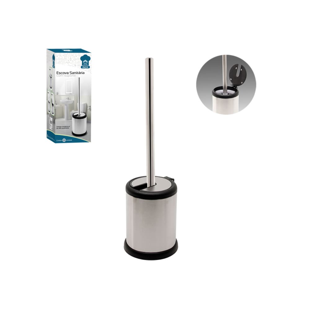 Escova Sanitaria Inox com suporte
