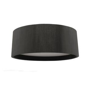 Plafon Wood Redondo 25Cm - Preto