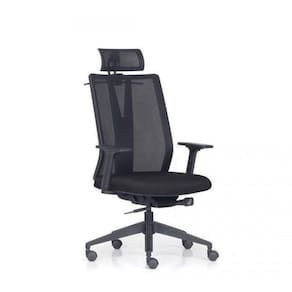 Cadeira Presidente Aditt Com Encosto De Cabeça Ergonômica