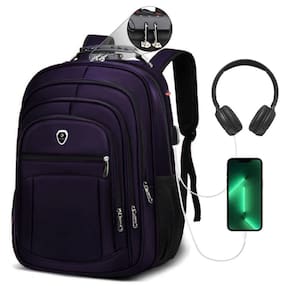 Mochila Escolar Grande Executiva Faculdade Reforçada Roxo