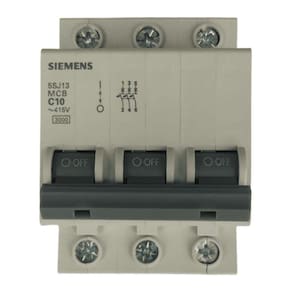 Disjuntor Trifásico Tripolar Mini Din Curva C 5Sj1 Siemens