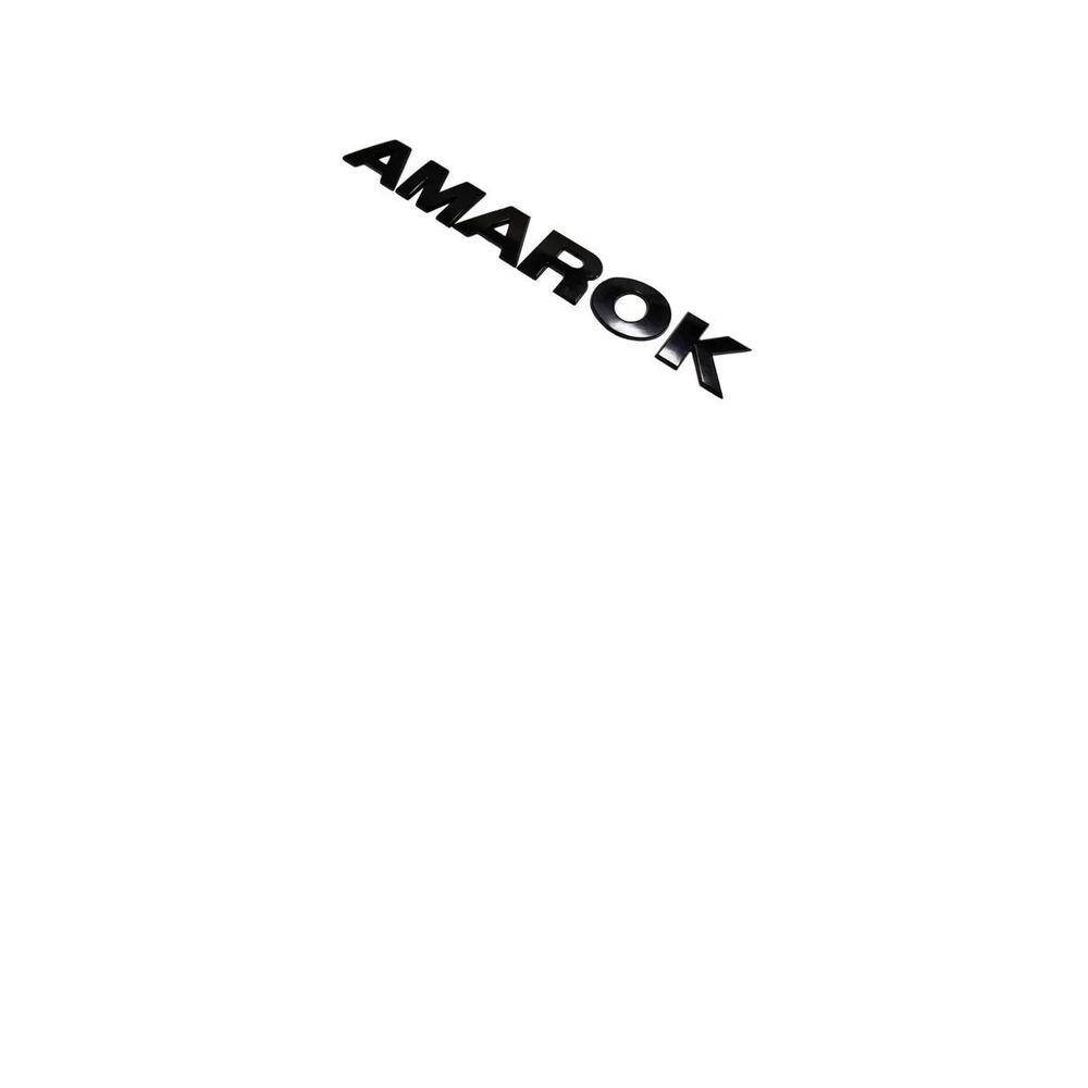 Emblema Traseiro Preto Black Piano Vw Amarok Colante