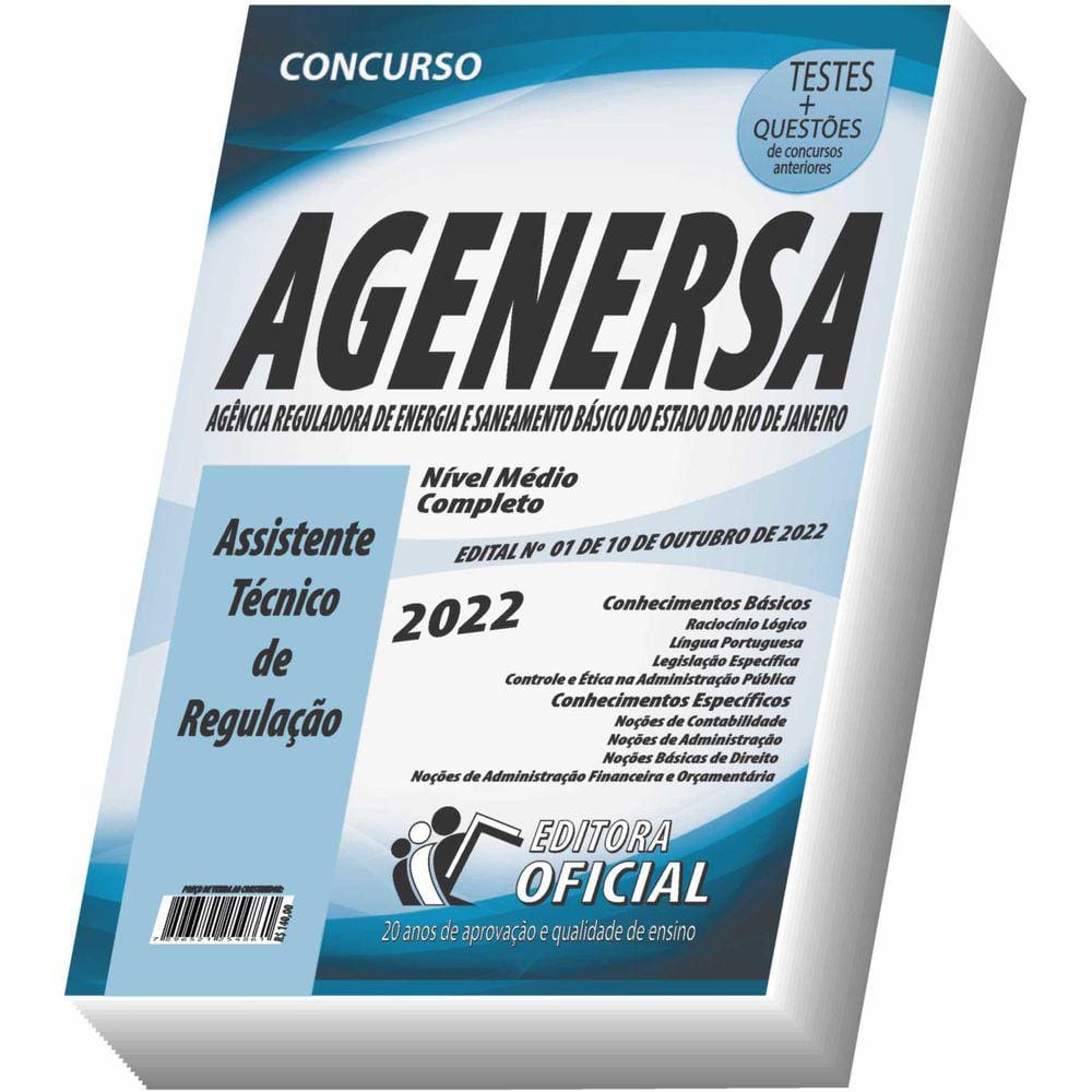 Apostila Agenersa - Assistente Técnico De Regulação