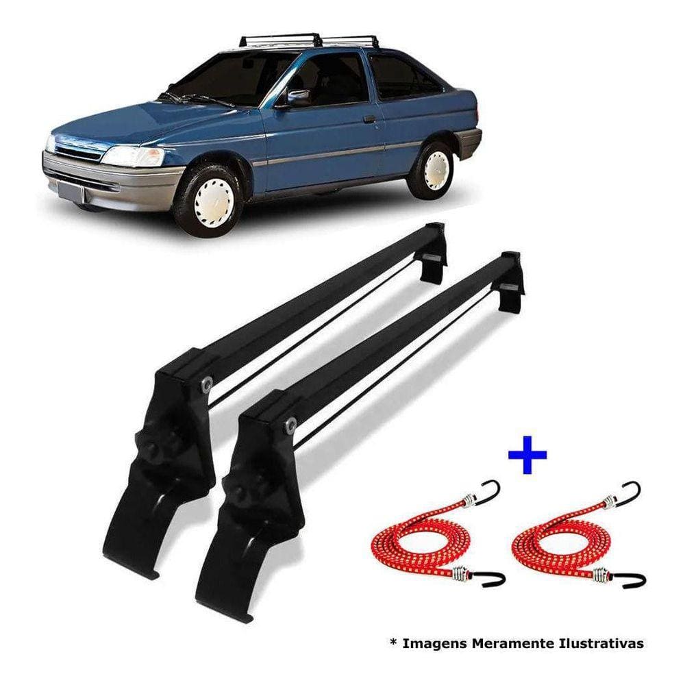 Rack Teto Bagageiro + 2 Elasticos Escort 2 Portas Ano 93/96