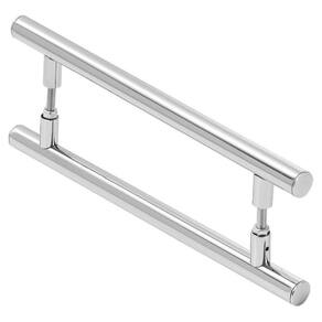 Puxador De Porta Redondo Para Vidro E Madeira 60Cm