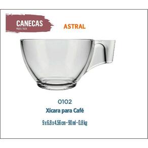24 Xícara Café Curto Pequeno - Astral 90Ml