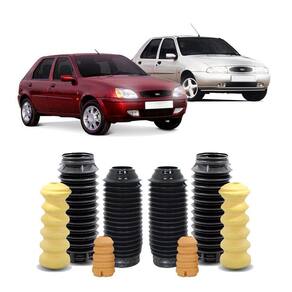 4 Kit Do Amortecedor Dianteiro Traseiro Fiesta 1996 Até 2002