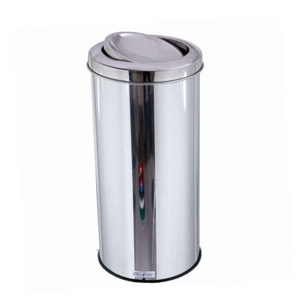 Lixeira Inox 30 Litros Com Tampa Vai-E-Vem