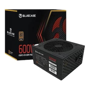 Fonte Atx Semi Modular Bluecase 600W 80 Plus Bronze