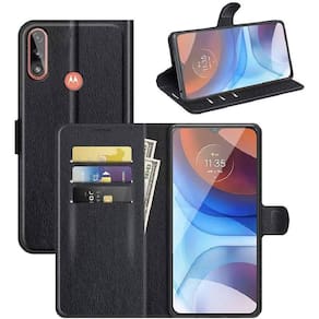 Capa Capinha Carteira Moto E7 Power Com Porta Cartão