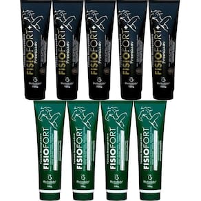 Kit 5 Pomada Fisiofort Premium 150G 4 Pomada Fisiofort 150G