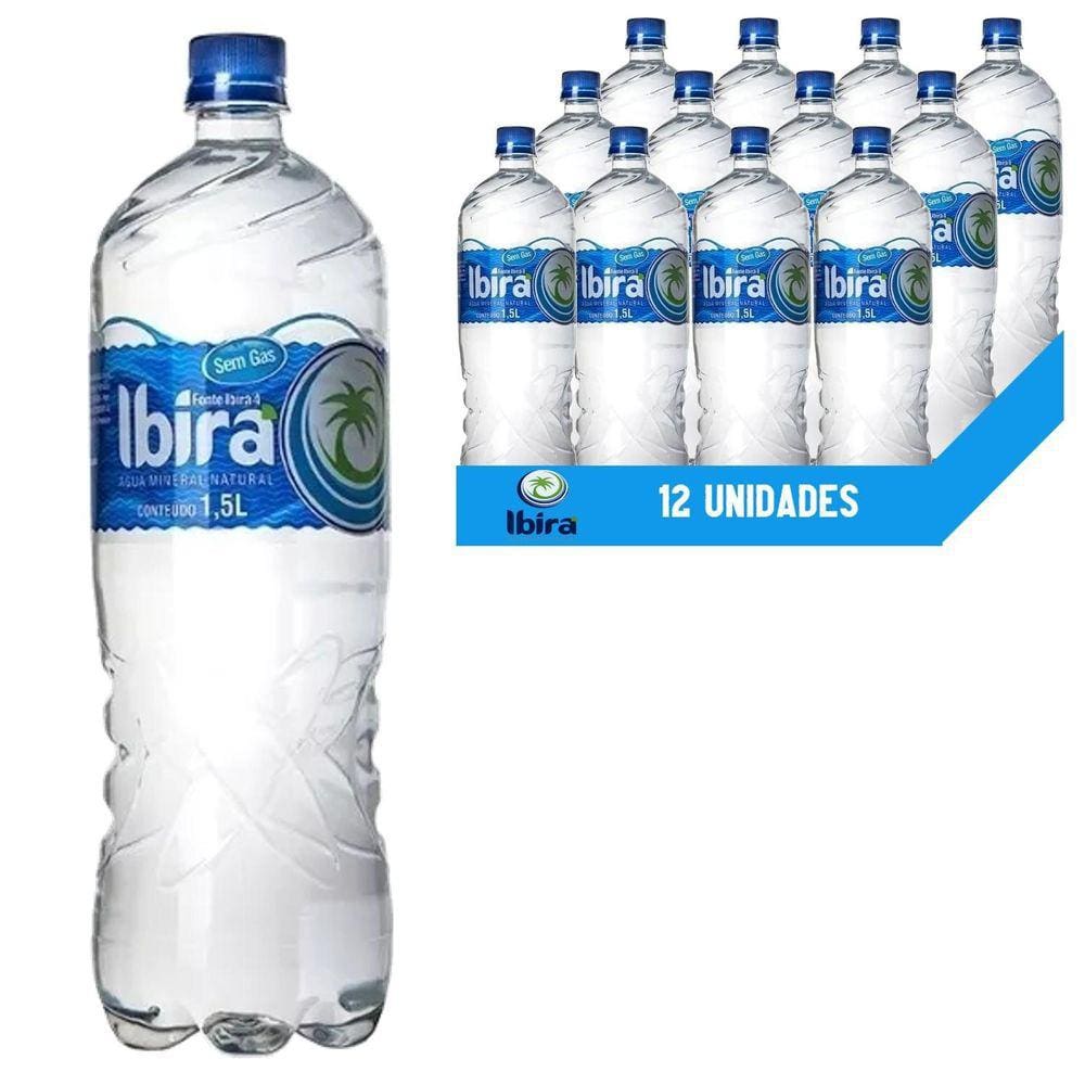 Água Mineral Sem Gás Ibirá Ph 10,24 1,5L 12 Unidades