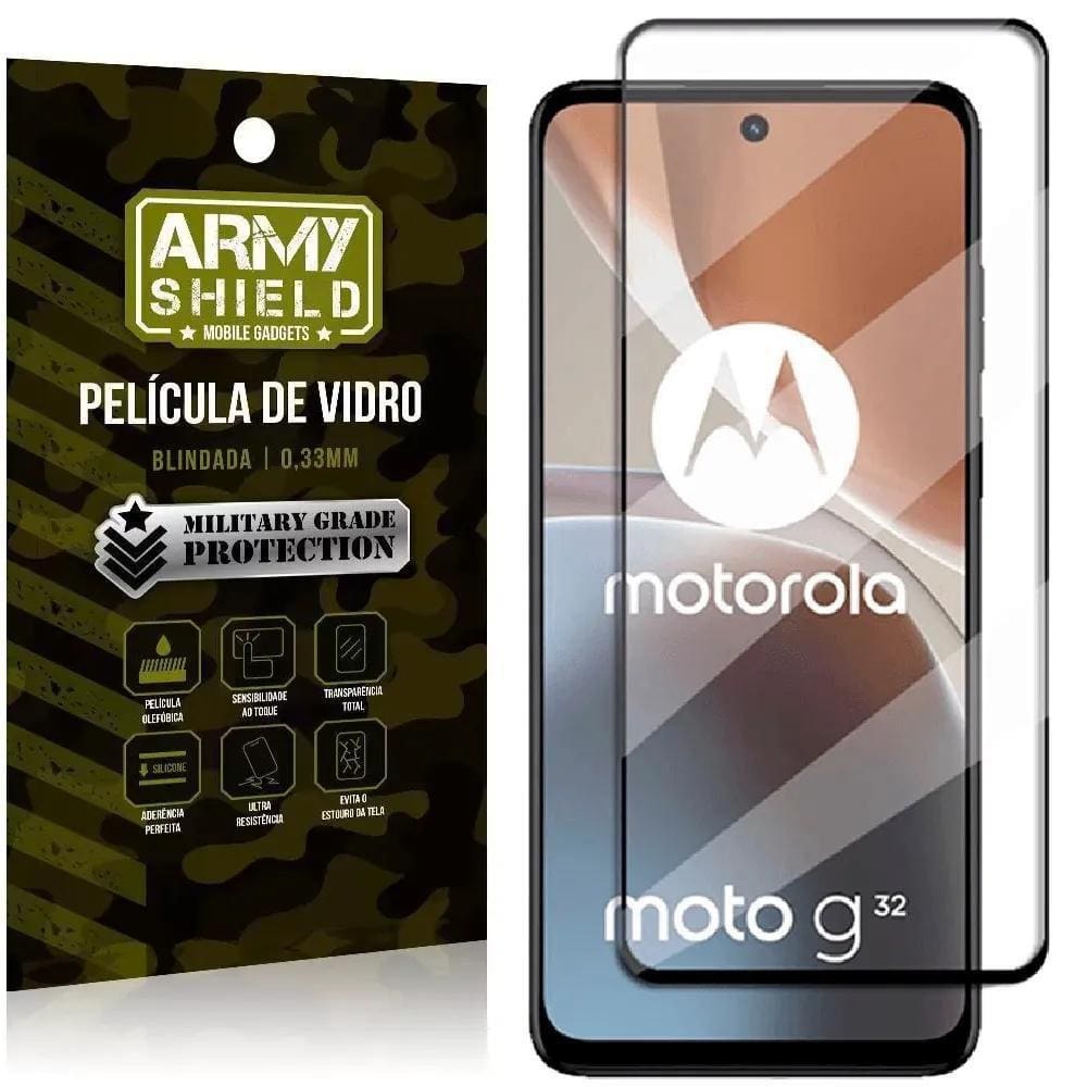 Película De Vidro 3D Motorola Moto G32 - Armyshield