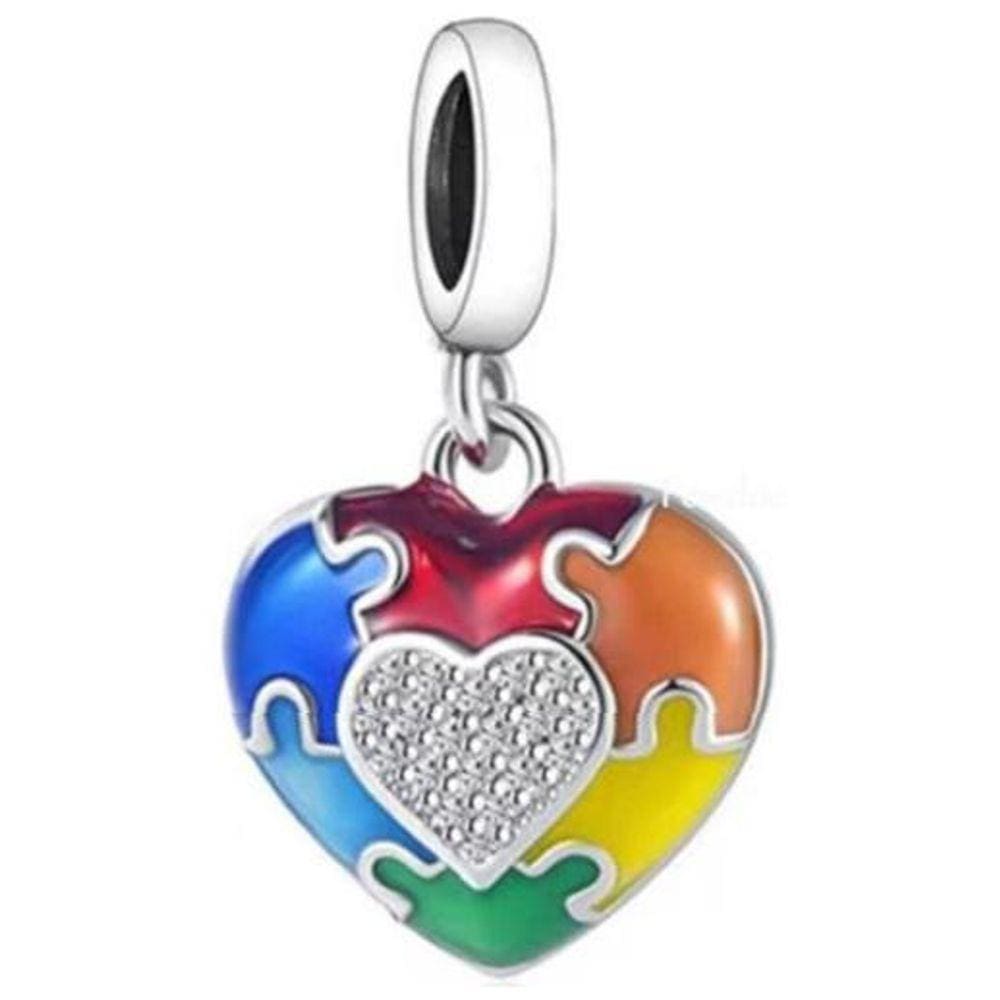 Berloque Charm Pingente Autismo Em Prata 925