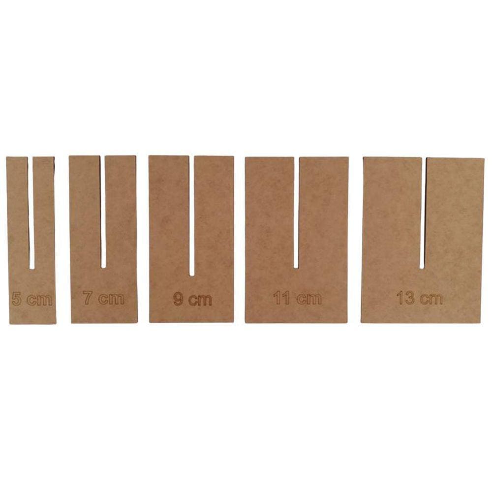 Gabarito Molde Para Laço Mdf Cru Kit Tamanho Ímpares