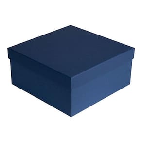 Caixa Rígida Cartonada Presente 20 X 20 X 7 Azul Marinho