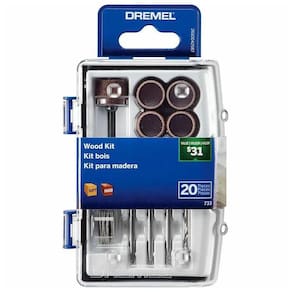 Kit Acessórios Madeira Micro Retifica 20 Peças Dremel 733