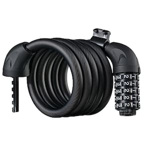 Cadeado Para Bicicleta Com Senha Aço Preto Rockbros