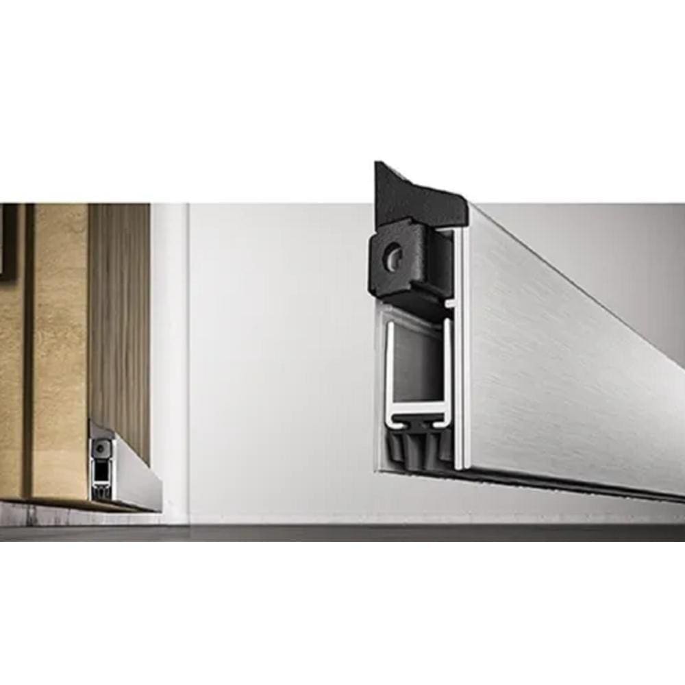 Veda Porta Automático Ajustável 82 Cm De Sobrepor - Alumínio